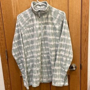 Eddie Bauer quarter zip fleece sweatshirt